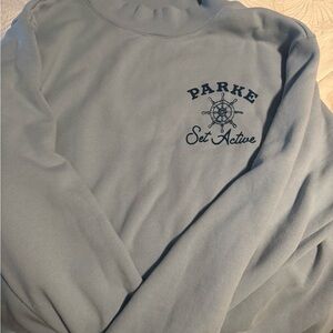 PARKE Set Active Women's Blue Sweatshirt